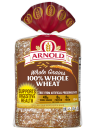 package of Arnold 100% whole wheat bread